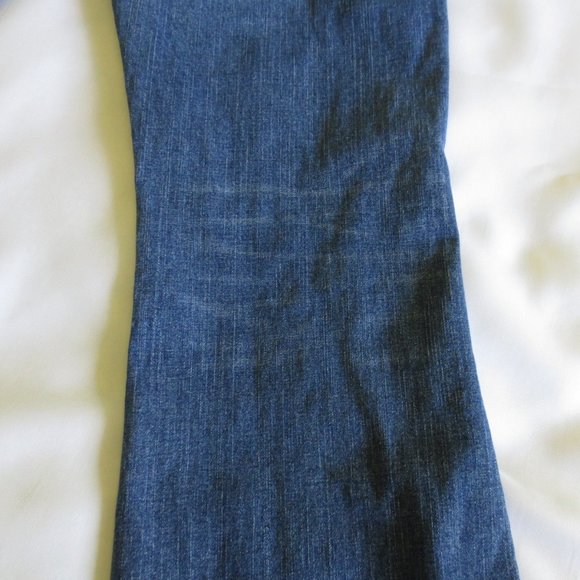 4/$14 GAP womens STRETCH blue DENIM frayed CUFFED bootcut SIZE 8 - Picture 15 of 15